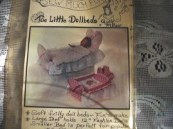 5'' & 12'' FASHION DOLL FRILLY DOLLBED,QUILT, PILOW PATTERN